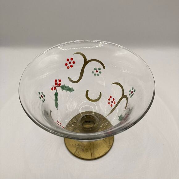 Pfaltzgraff Holiday Gold Pedestal Dessert Bowls - set of 4 NEW IN BOX - Picture 2 of 6